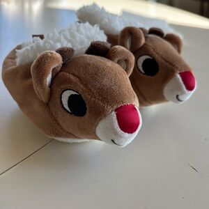 🌞Cozy Reindeer Kids Slippers